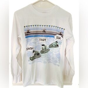 Vintage 1990s Budweiser Frogs Parody Alligator Tee, XS